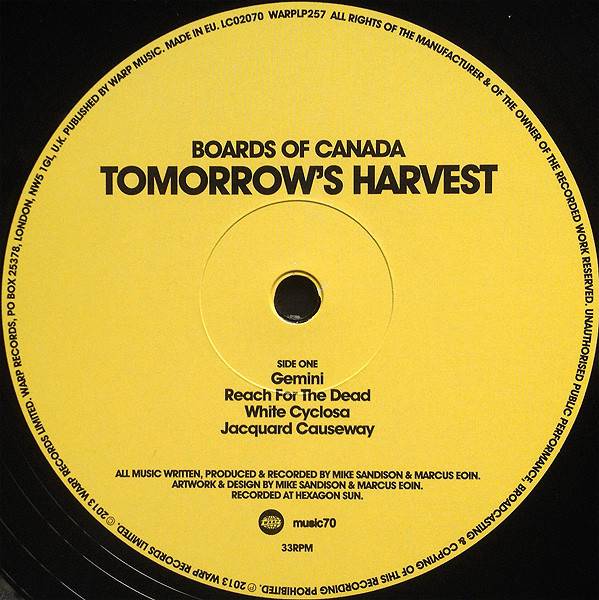 Boards Of Canada – Tomorrow&#039;s Harvest (2LP)